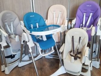 Новые стульчики-трансформеры  Баонео,  Для деток от рождения до 3 лет, Чехол из мягкой ЭКО кожи,  3 положения спинки,  Регулируемая подножка,  Несколько уровней в Ангарске