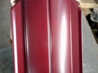 Штакетник металлический полукруглый для забора, ширина 130 мм,   Темная вишня 3005 длиной  1, 5м -160 шт по 60 р, шт, Окрашенный,  Производитель Грандлайн,   Продаю в Чебоксарах