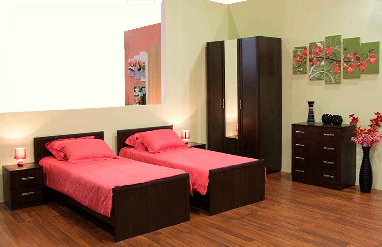 спальный гарнитур с двумя кроватями