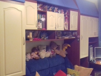 Свежее foto Мебель для детей Детская стенка с угловым шкафом, диван,стол писменный 38311224 в Ельце