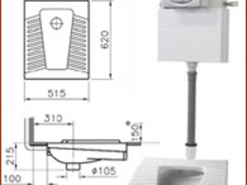 Чаша Генуя (напольный унитаз) все виды в полной комплектации купить за ...