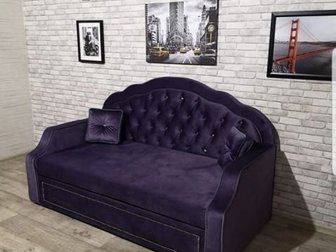 Продам новый диван, ткань велюр, спальное место 140/200, каретная стяжка, гарантия 18 мес, доставка,  Возможно заказать данный диван в любом оббивочнм материале в Калининграде