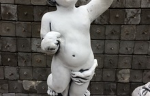 Скульптура из бетона Амур светильник выс, 68 см, вес 30 кг
