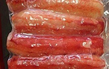 Мясо краба не глазированное,вакуум,первая фаланга Морепродукты