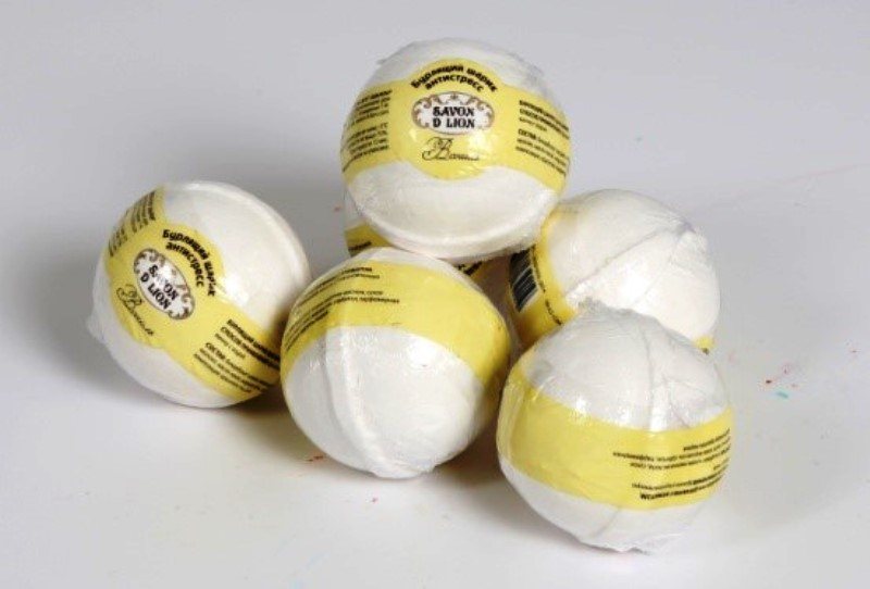 Бурлящий шар для ванн с шиммером 