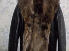 Просмотреть foto  Куртка кожаная Италия мех волка 38316584 в Москве