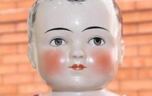 Антикварная немецкая коллекционная кукла Porzellan-Badepuppe