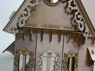 Новое фото  Новый, Эксклюзивный кукольный дом для Барби с подсветкой+мебель, 39008571 в Москве
