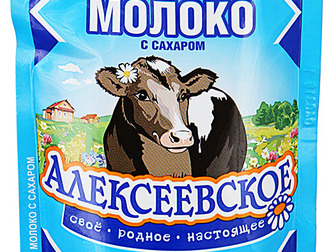 Скачать бесплатно изображение Сгущенное молоко Молоко Алексеевское сгущенное цельное с сахаром 8,5%, 270г 40667274 в Москве