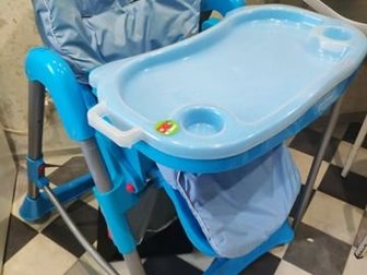 Стульчик для кормления Bertoni (Lorelli) Primo - комфортный, функциональный и практичный, компактен в сложенном состоянии,  Стульчик безопасный для малыша, ведь в Нижнекамске