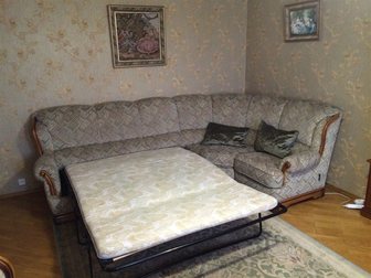 Уникальное фотографию Мебель для гостиной Большой угловой,тканевый диван, расклад, Интерьер - классика, цвет зелень, беж, , 34559568 в Одинцово