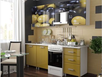 Скачать foto Кухонная мебель Кухни 2, 1м Клубника, Олива - новые, доставка 32691509 в Подольске