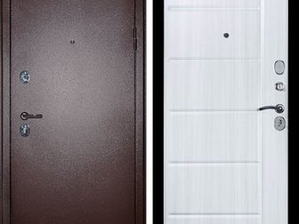 Основные размеры дверей (в мм): 860?2050, 960?2050;Толщина дверного блока — 80 мм;Цвет внешней отделки — «Антик Медь»;Цвет внутренней отделки — Сандал;Наполнитель в Подольске