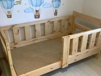 Продам 2  новые  кровати,  Размер  180 х 80,  155х80,   Бортики  сьемные,    Услуги  по изготовлению  кроватей под ваши размеры, Состояние: Новый в Рубцовске
