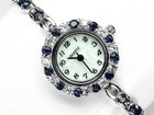 Скачать foto Часы Серебряные часы, с натуральными сапфирами и фианитами 38015439 в Санкт-Петербурге