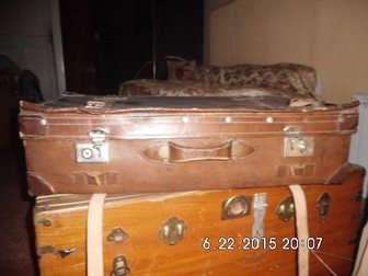 Скачать фотографию  старинный кожанный чемодан 40-х гг, прошлого века 33228368 в Саратове