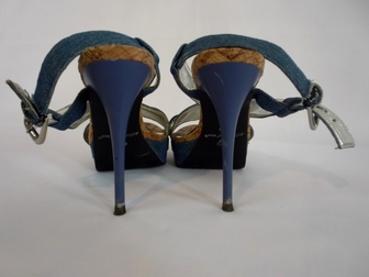 Свежее foto Женская обувь Босоножки из джинсовой ткани, 36-37 размер 38122736 в Саратове