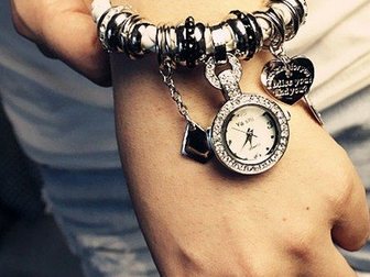 Уникальное фото Ювелирные изделия и украшения Часы-браслет в стиле Пандора ( Pandora), распродажа 33150463 в Тольятти